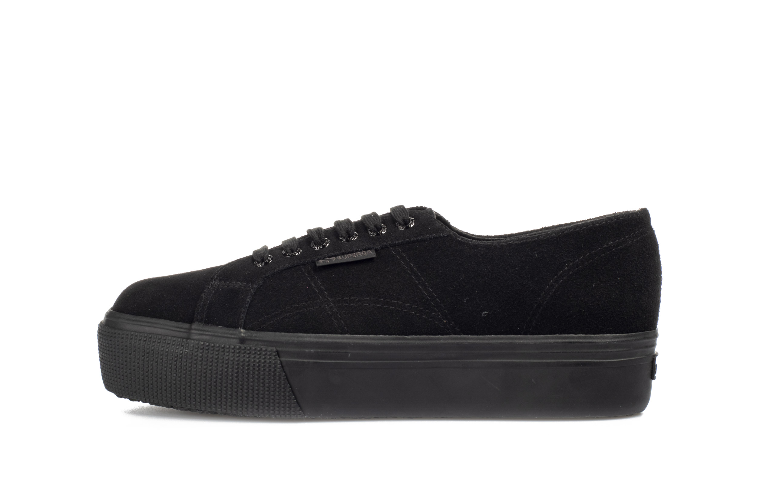 superga black suede platform
